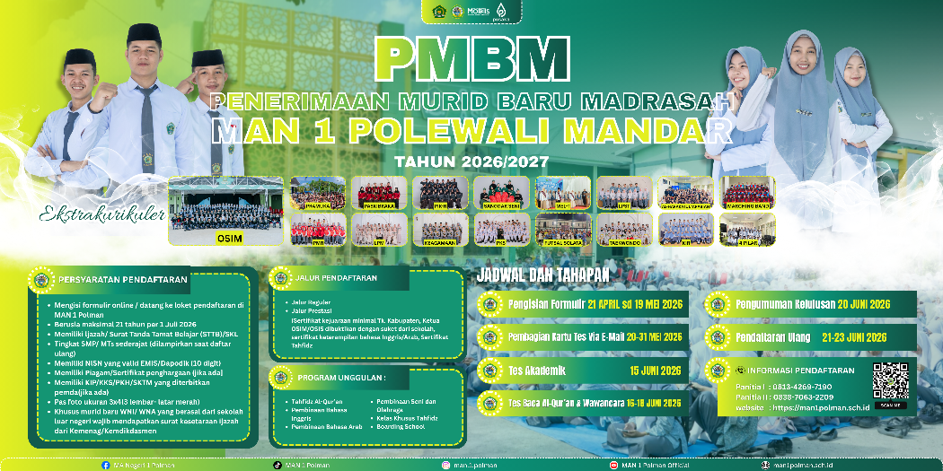 INFO PENTING TENTANG PMBM MAN 1 POLEWALI MANDAR